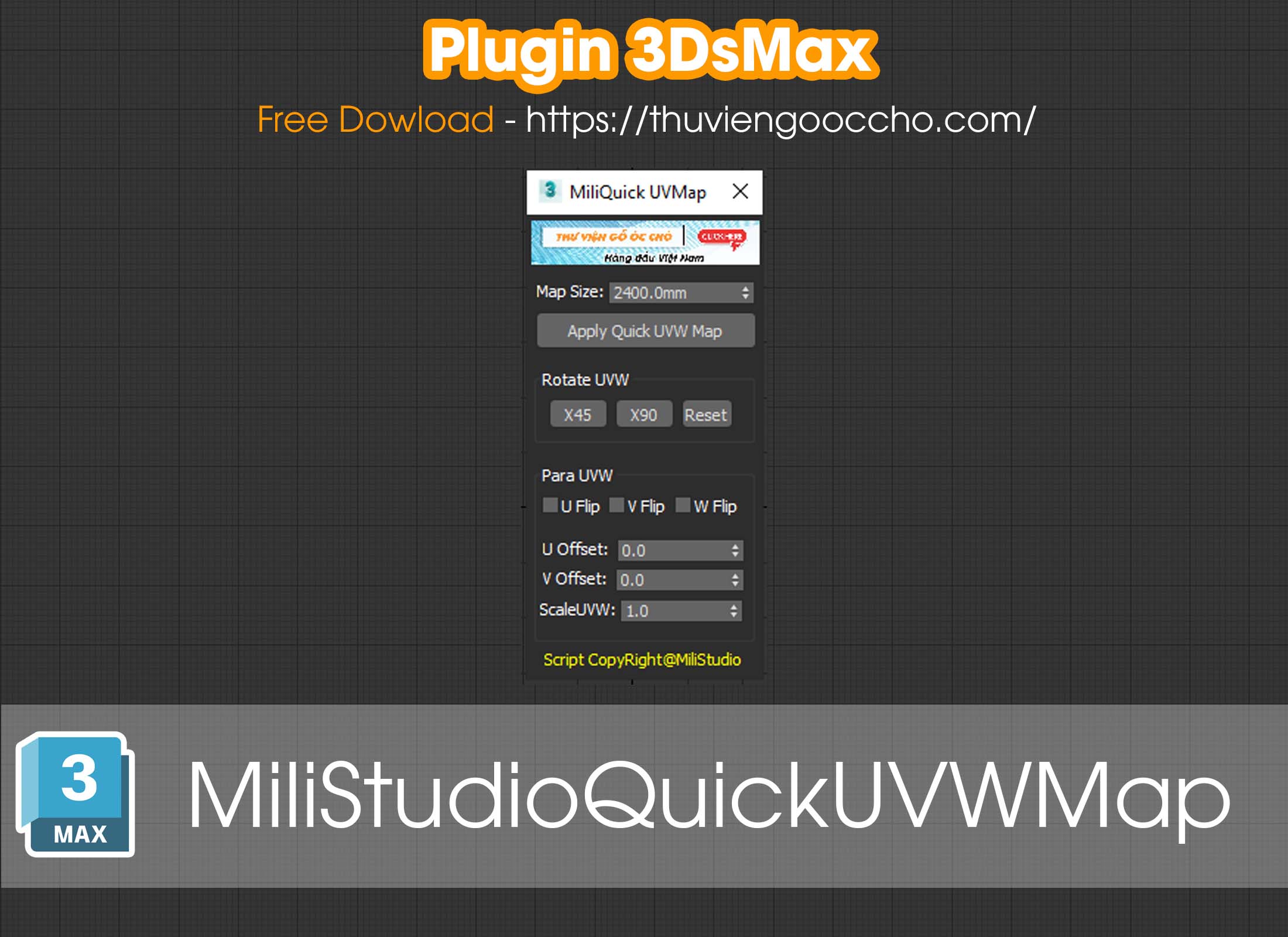 MiliStudio_QuickUVWMap