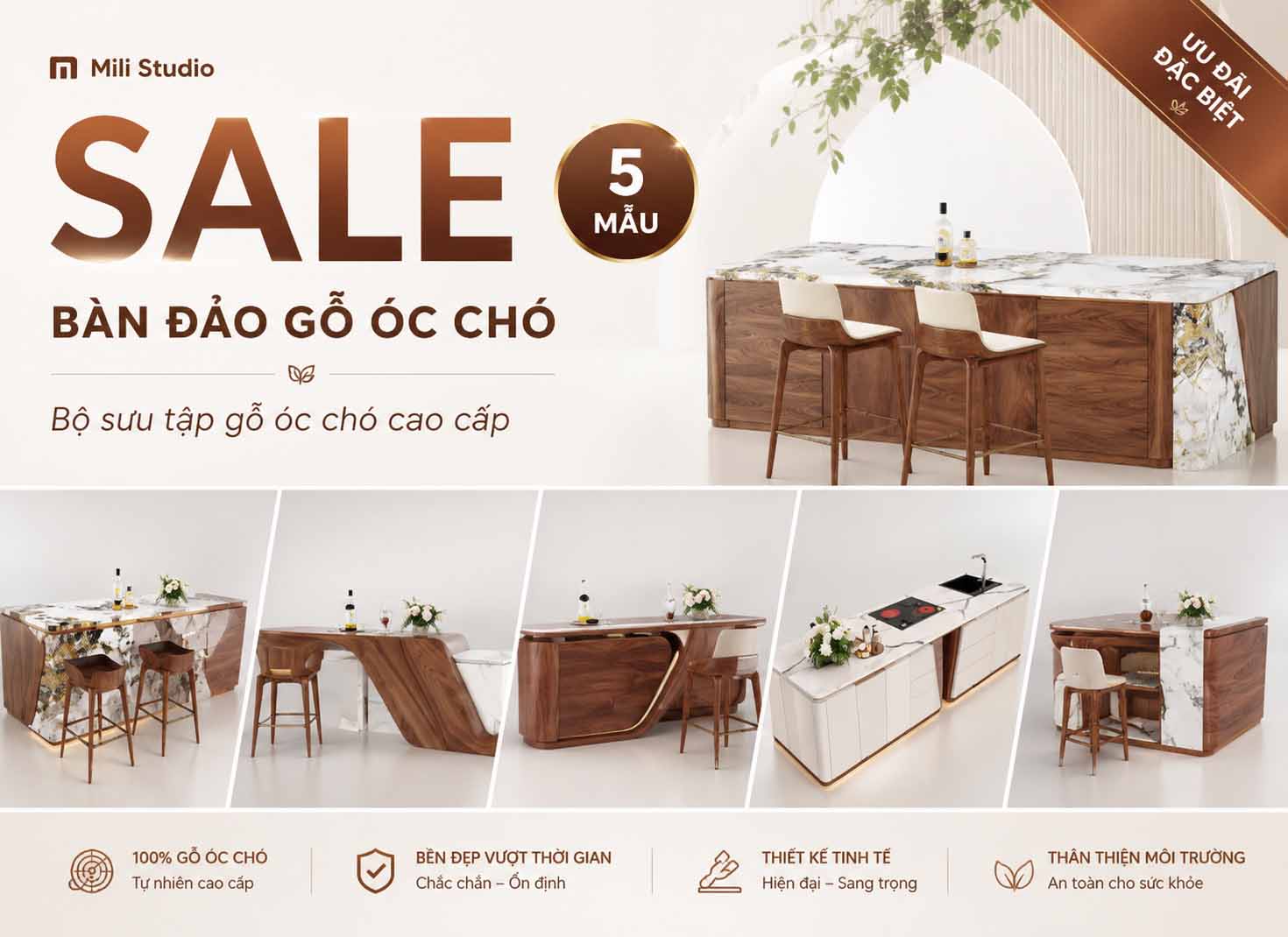 BAN DAO GO OC CHO - 5 MAU