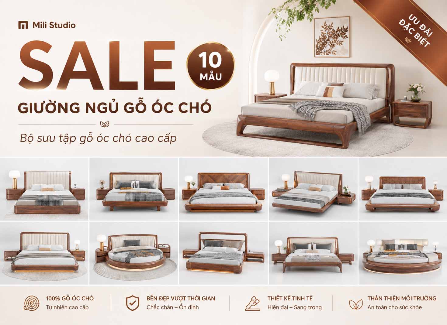 MODEL GO OC CHO GIUONG NGU - 10 MAU