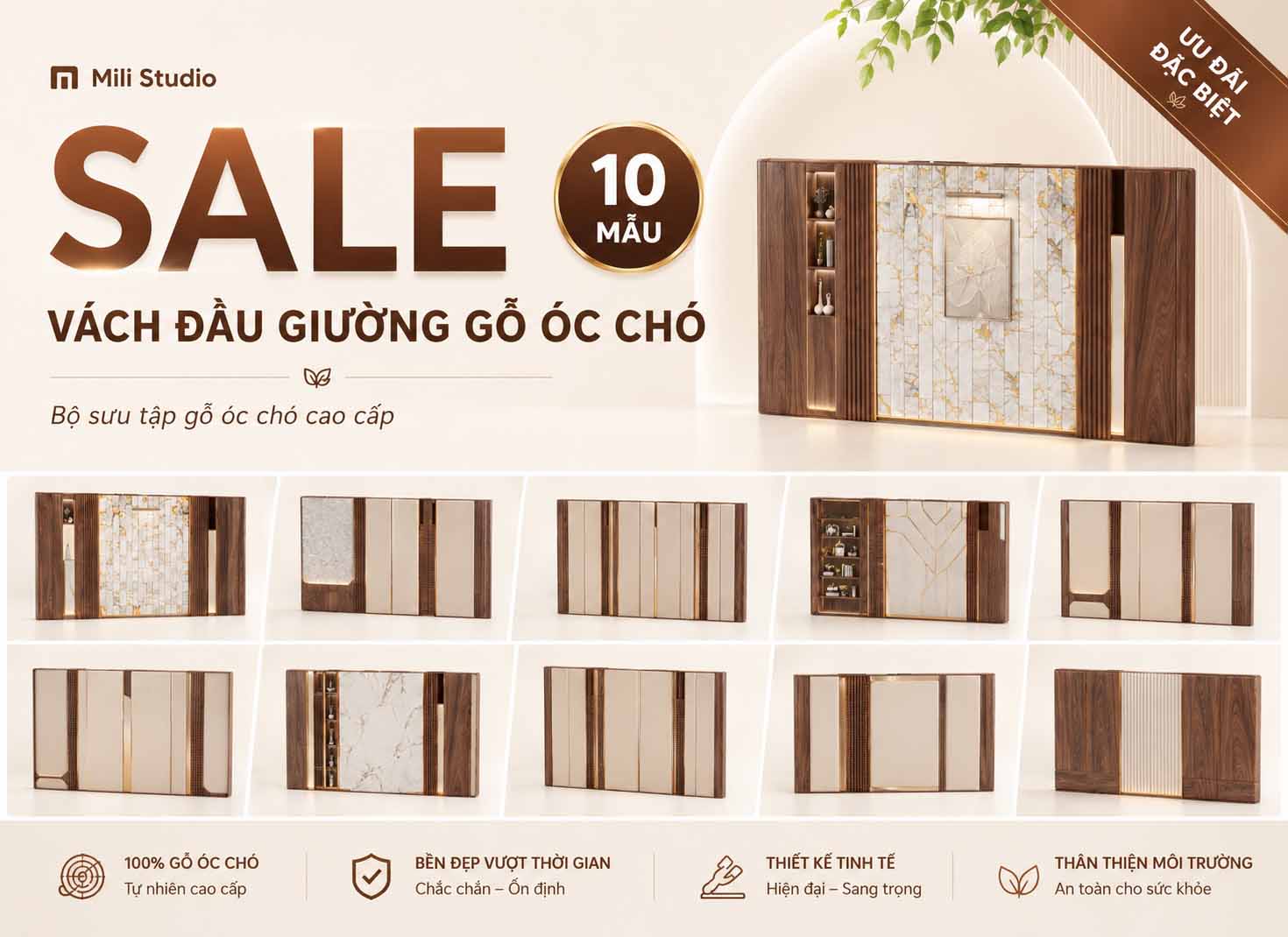 MODEL GO OC CHO VACH DAU GIUONG - 10 MAU